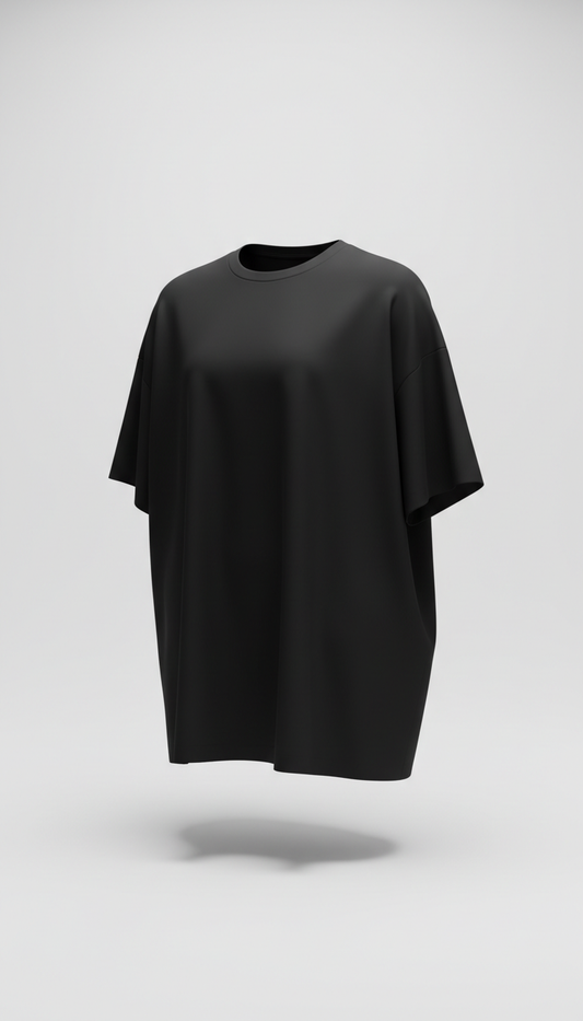 Oversized Cotton Tee Black Edition